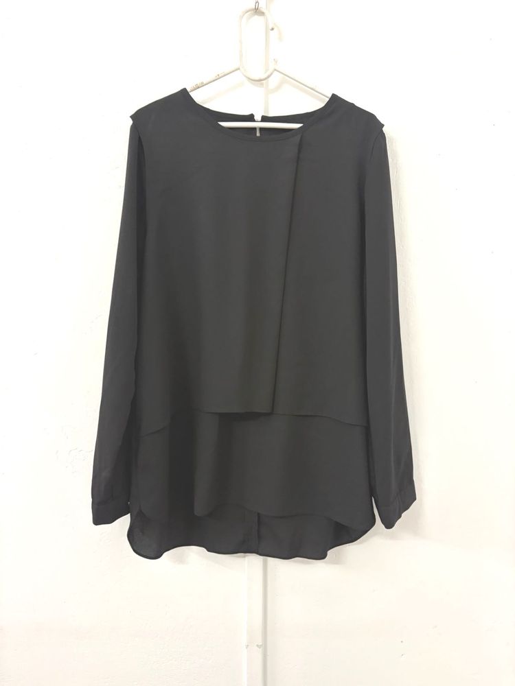 Elegant Black Layered Top