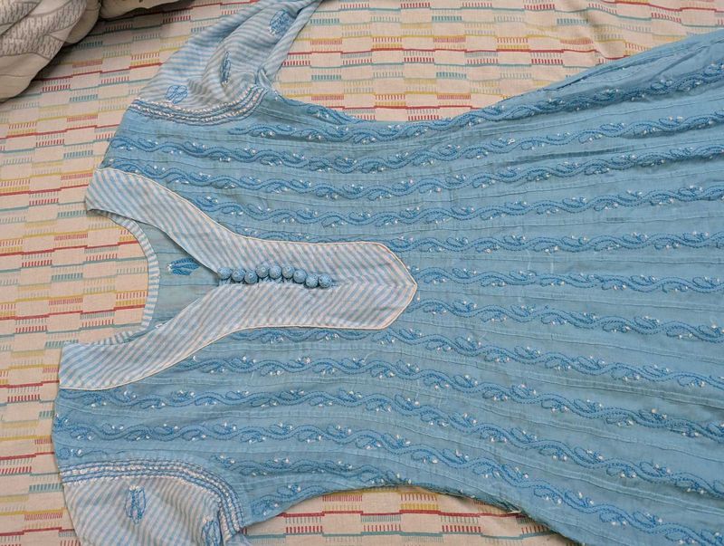 Chikankari Anarkali Kurta