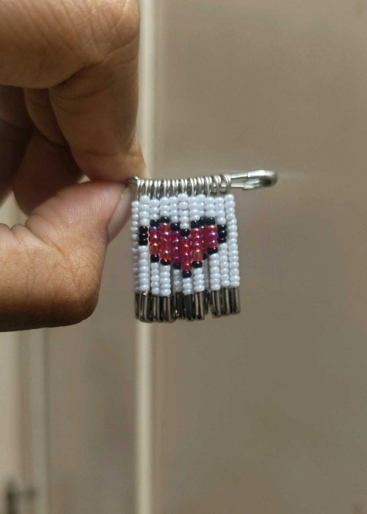 Pixel Heart Bead Charm ❤️