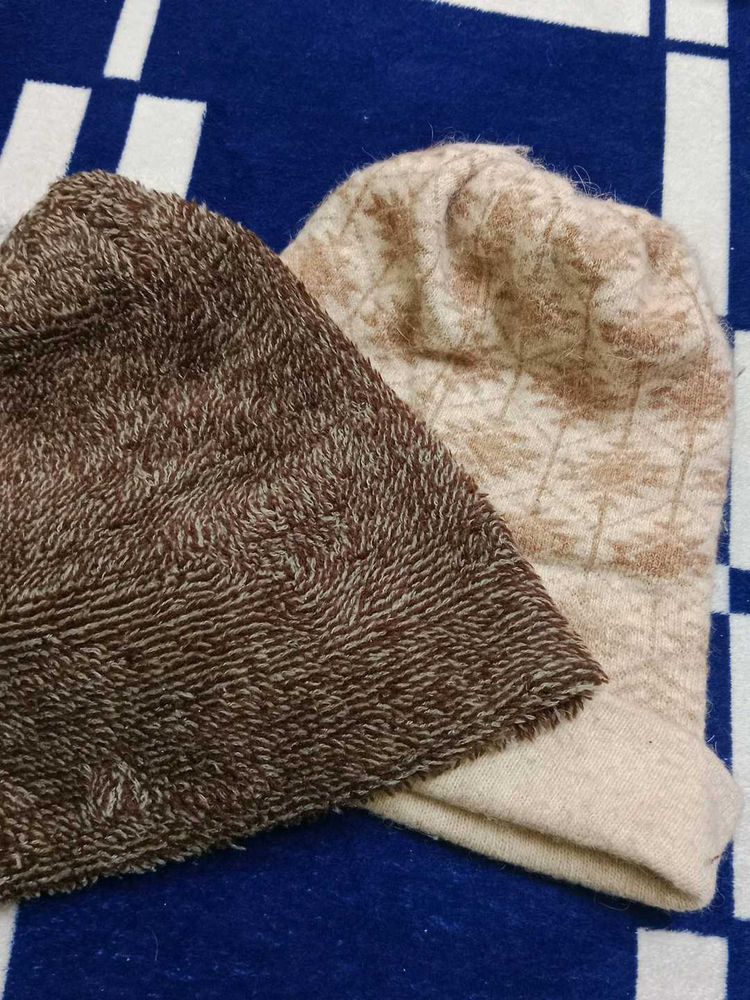 Patterned Beanie Hat combo