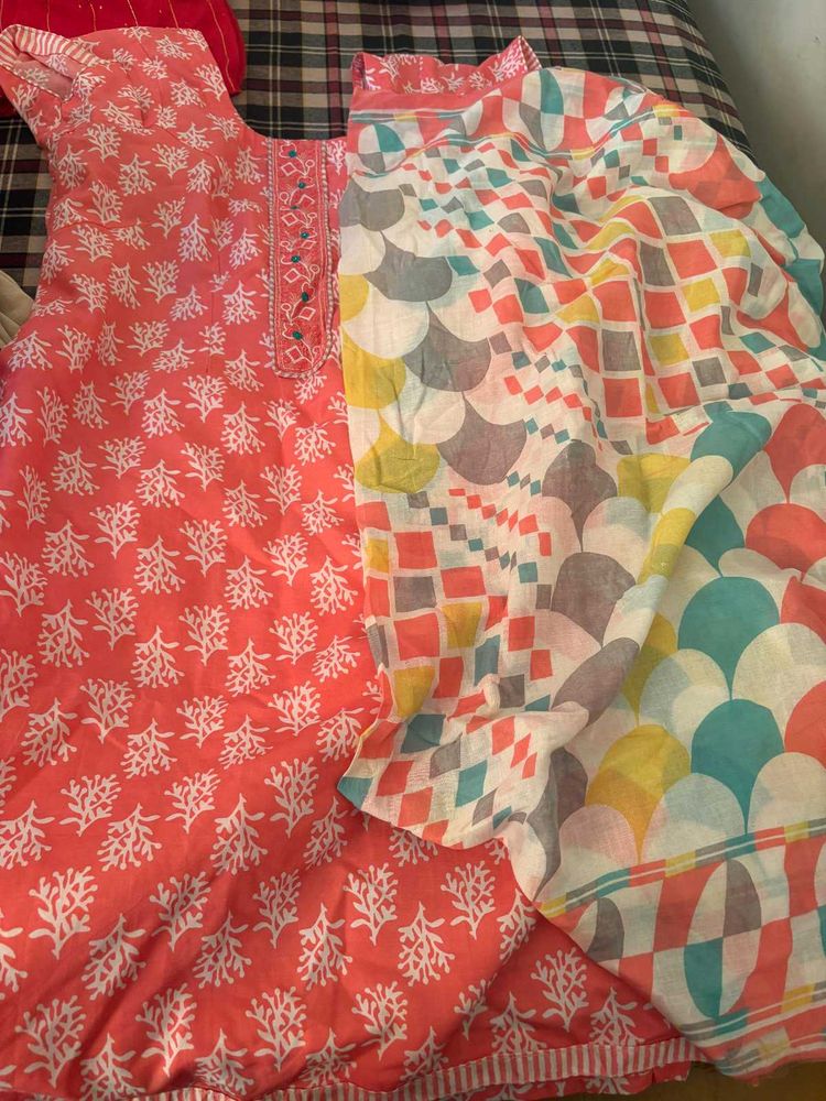Floral Print Kurta