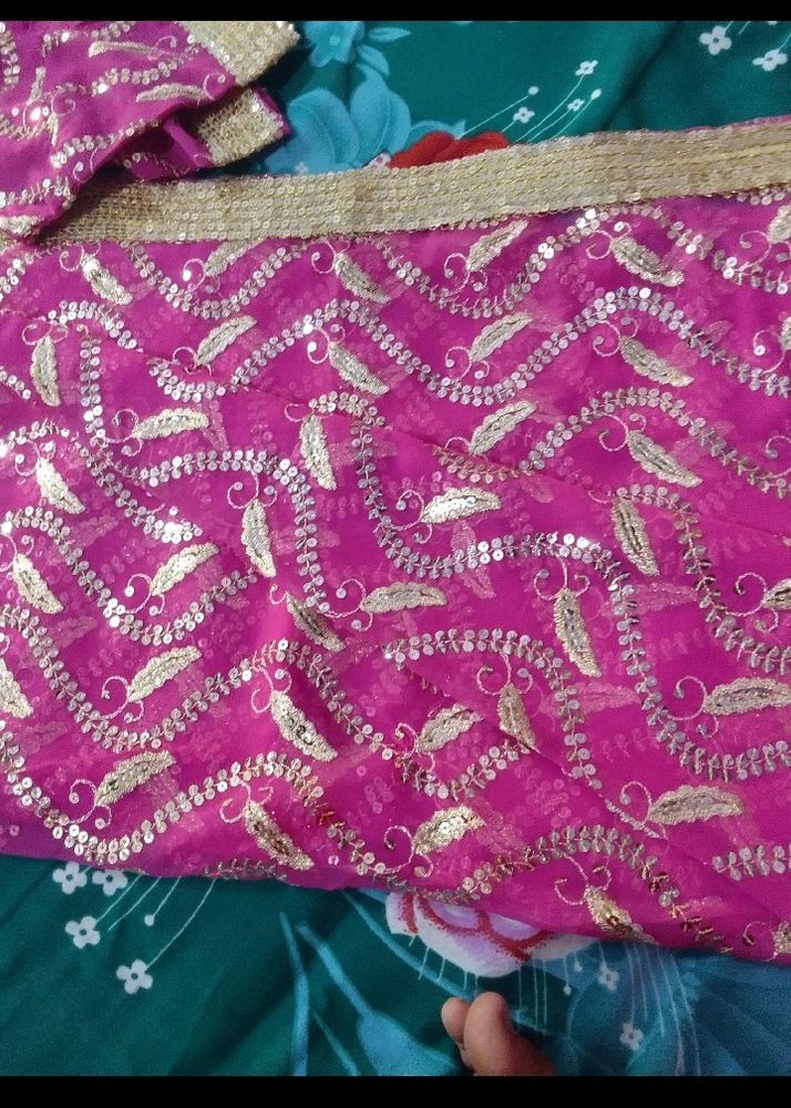 Women Net Saree It's Pure New Mene Stitched Karwa Kar Rakh Li Thi But Ek Baar Bhi Pehni Nhi It's Totally New