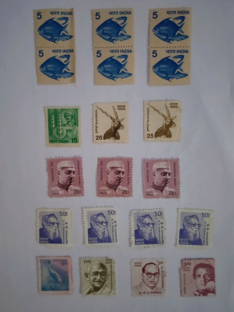 60 Old Stamps Collectibles