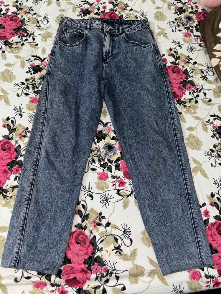 Acid Wash Jeans - Relaxed Fit