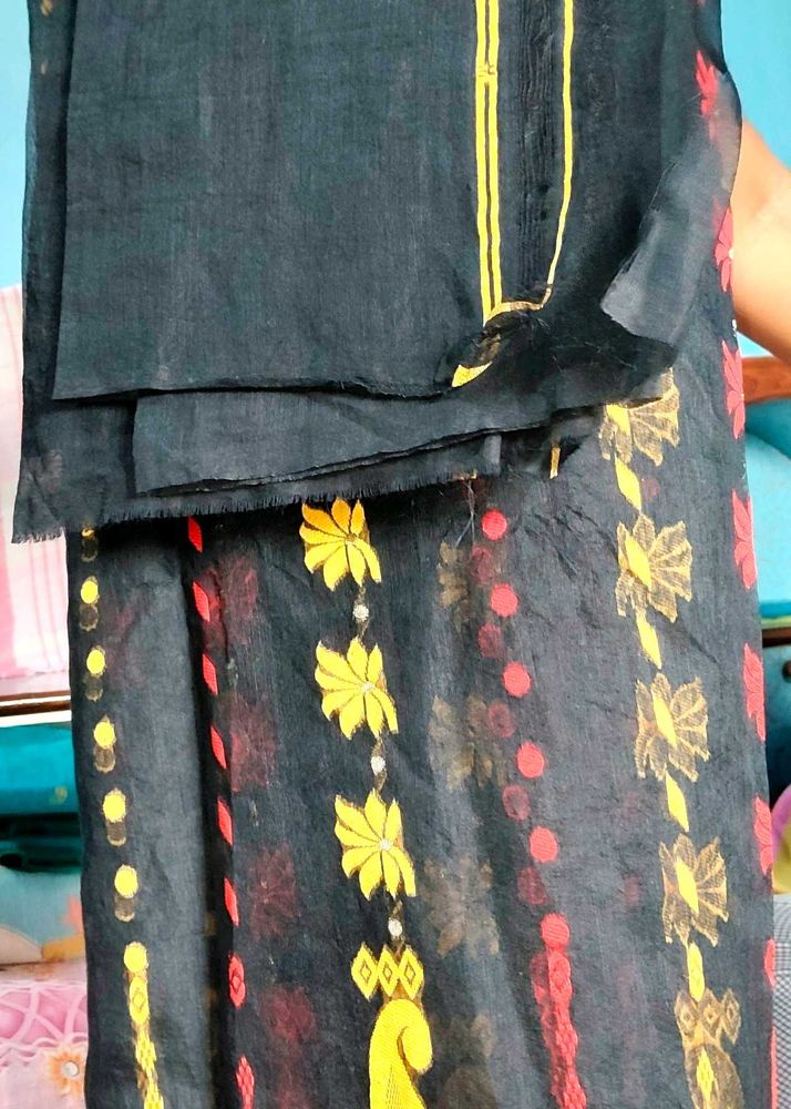 Elegant Black Saree