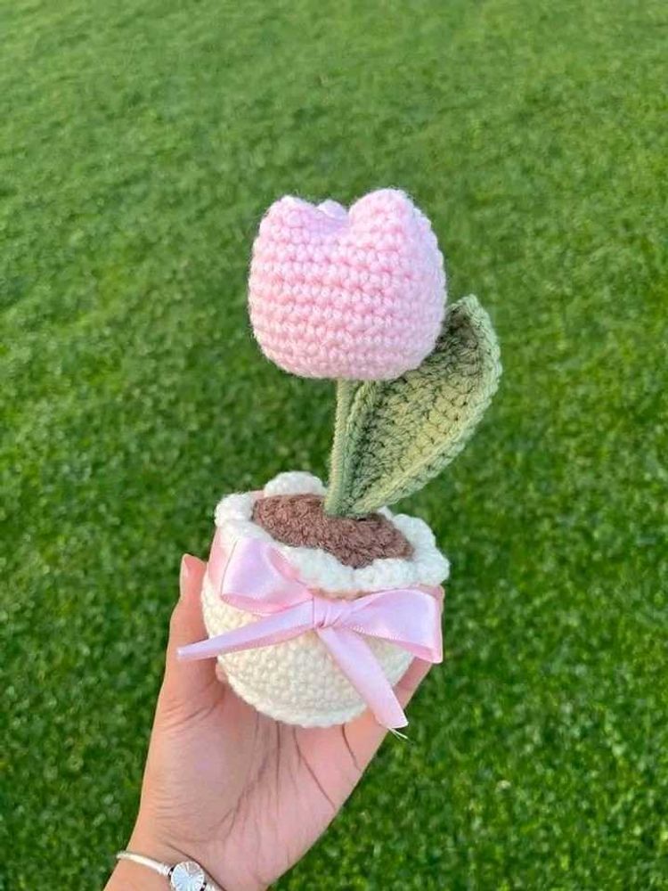 Chrochet Tulip Pot