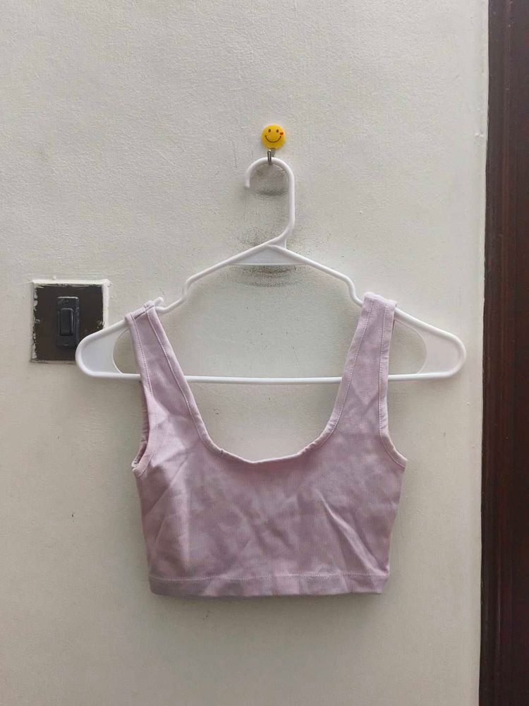 Cute Lavender Crop Top