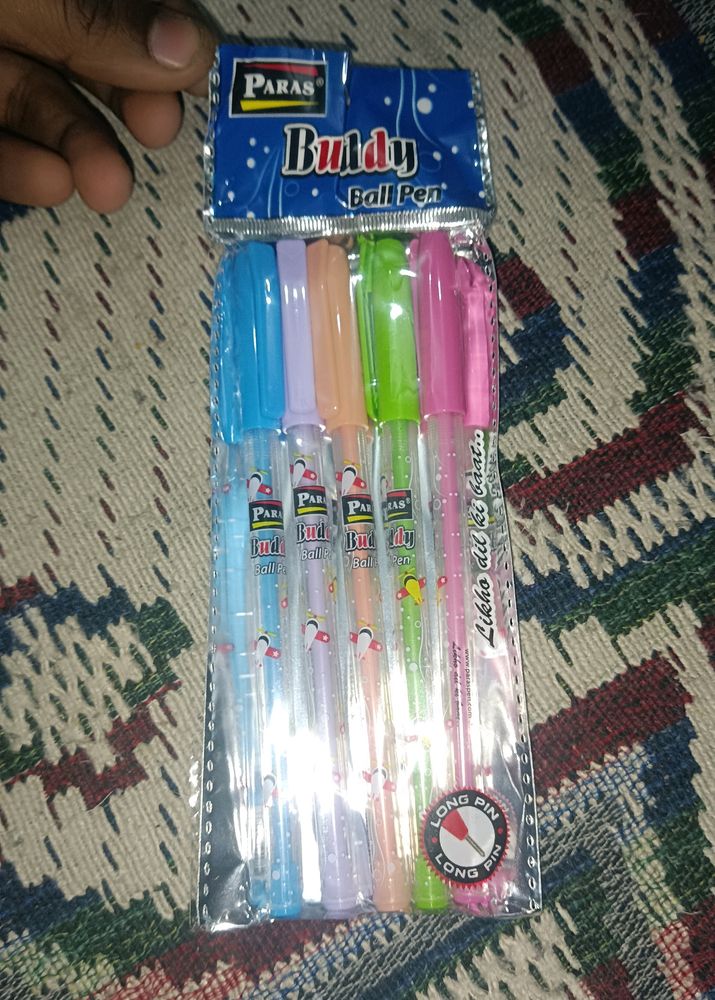 Paras : Buddy Ball Pen ( Black, Blue ) Pack Of 2