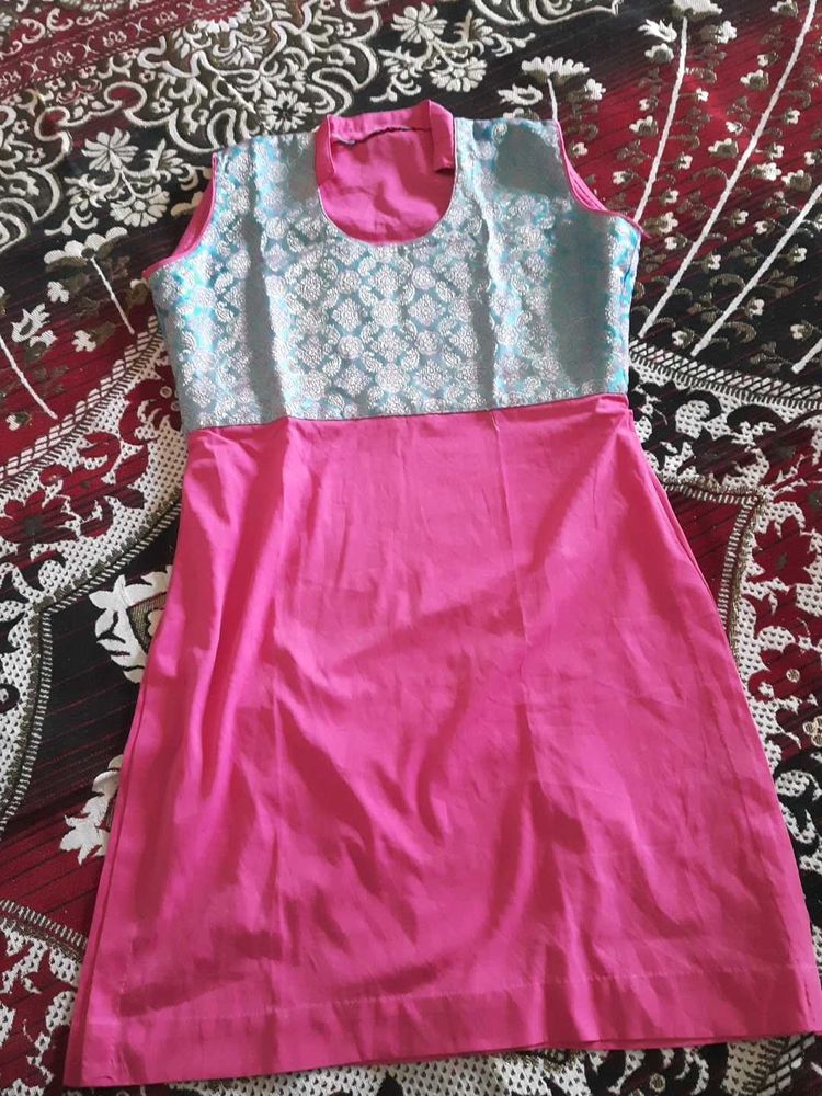 Pink and Blue Dress
