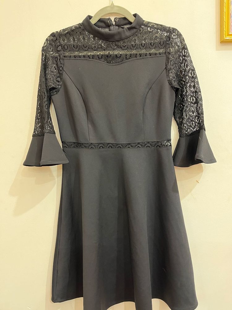 Black Lace Party Dress