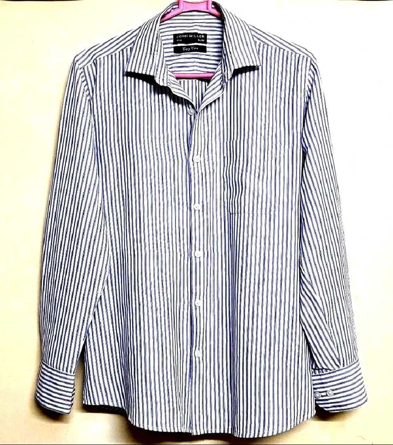 John Miller Striped Formal Shirt Slim Fit