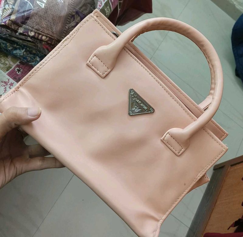 Free Bag With Pretty Pink Lace Bra