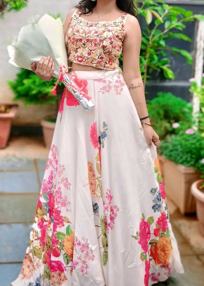 Floral Lehenga Choli Set