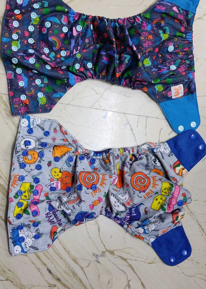 Two Super Bottoms Cloth Diaper With Pads