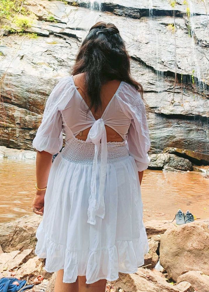 White Mini Dress...1 Time Use Only
