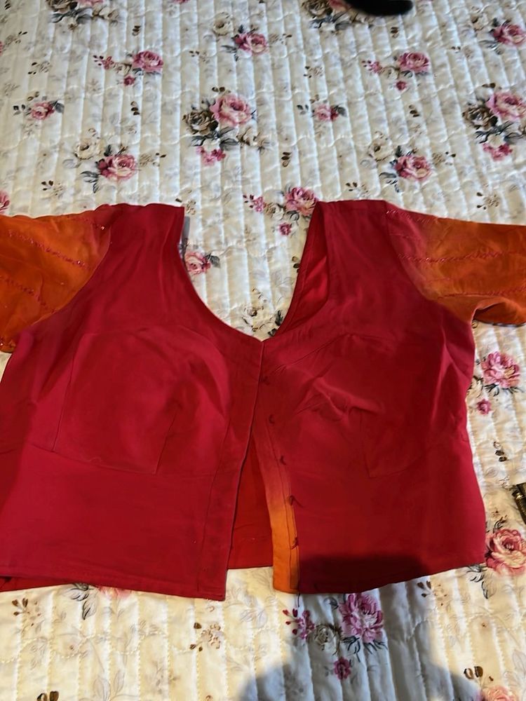 Red Saree Blouse