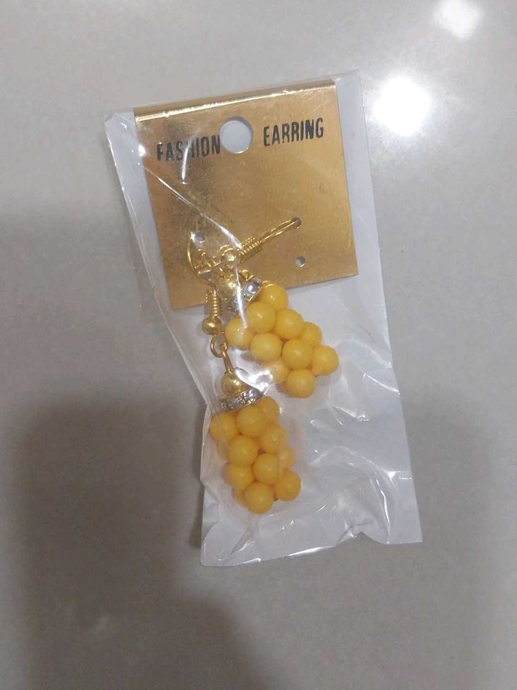 Yellow Earrings.