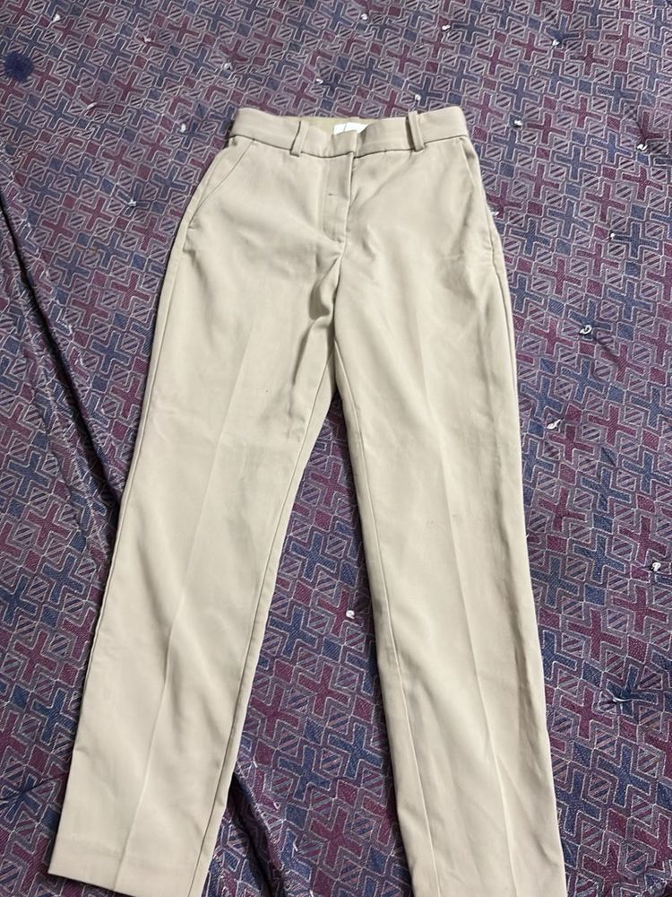 Beige Casual Pants XS