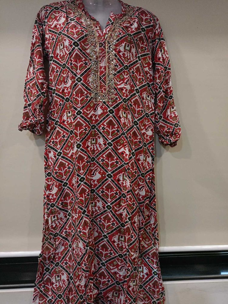 Women&#39;s Red Ethnic Kurti♥️