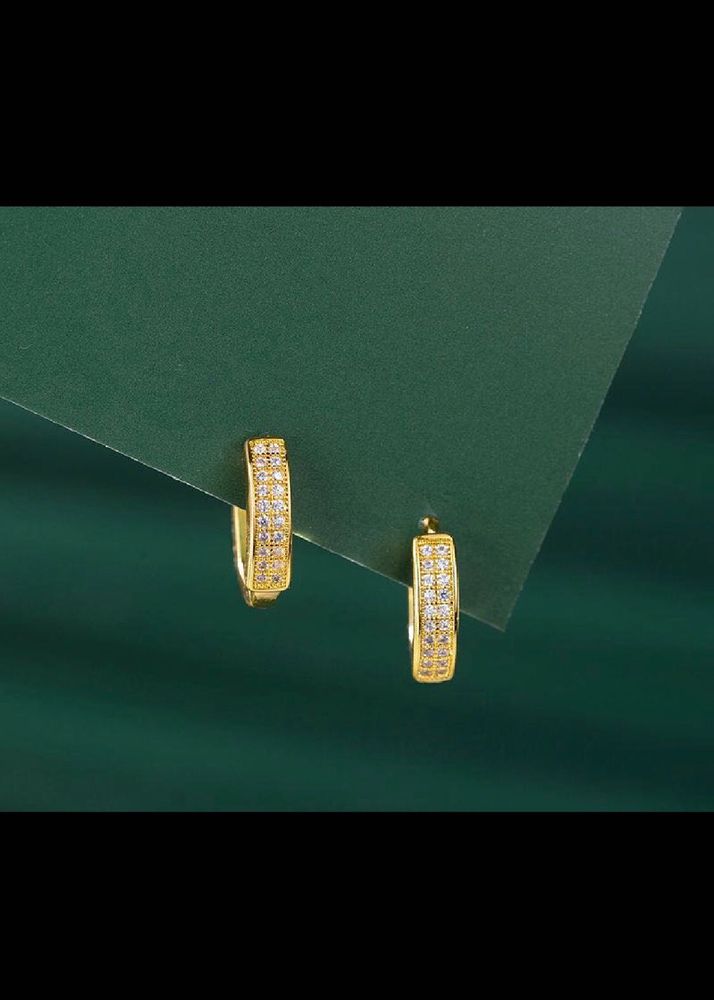 Gold Plated Hoop Earrings ⭐️