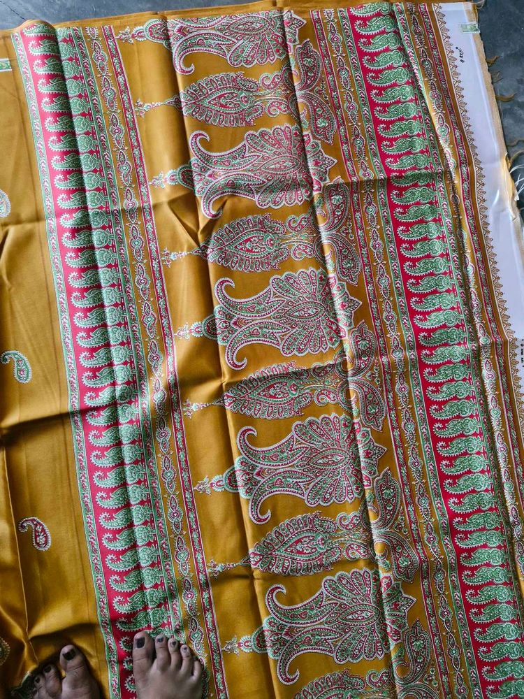 New Silk Saree with Paisley Print