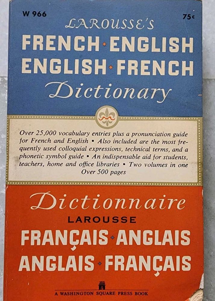 French English, English Frencch Dictionary two vol