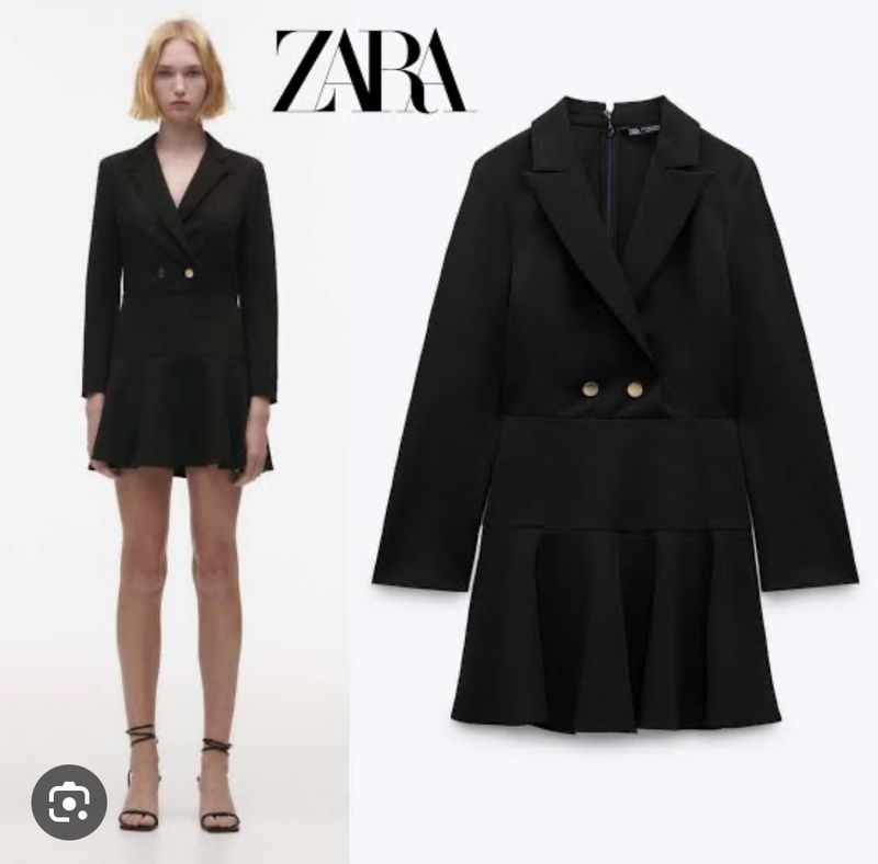 Zara Blazer Dress With Skort Small Size