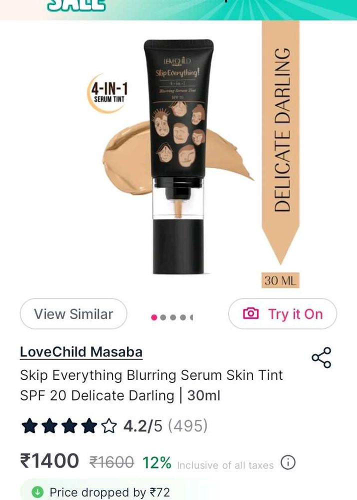 Masaba Love Child Skip Everything 4 In 1 Tint