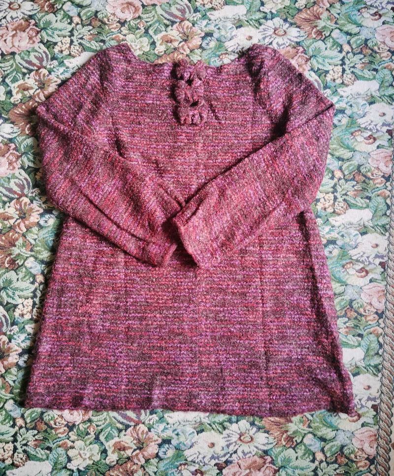 Winter Vintage Pink Tweed