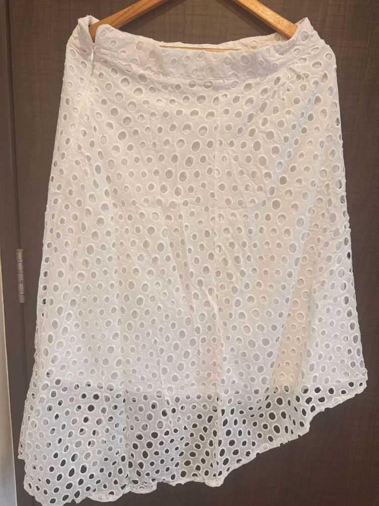 High Low Pattern Skirt