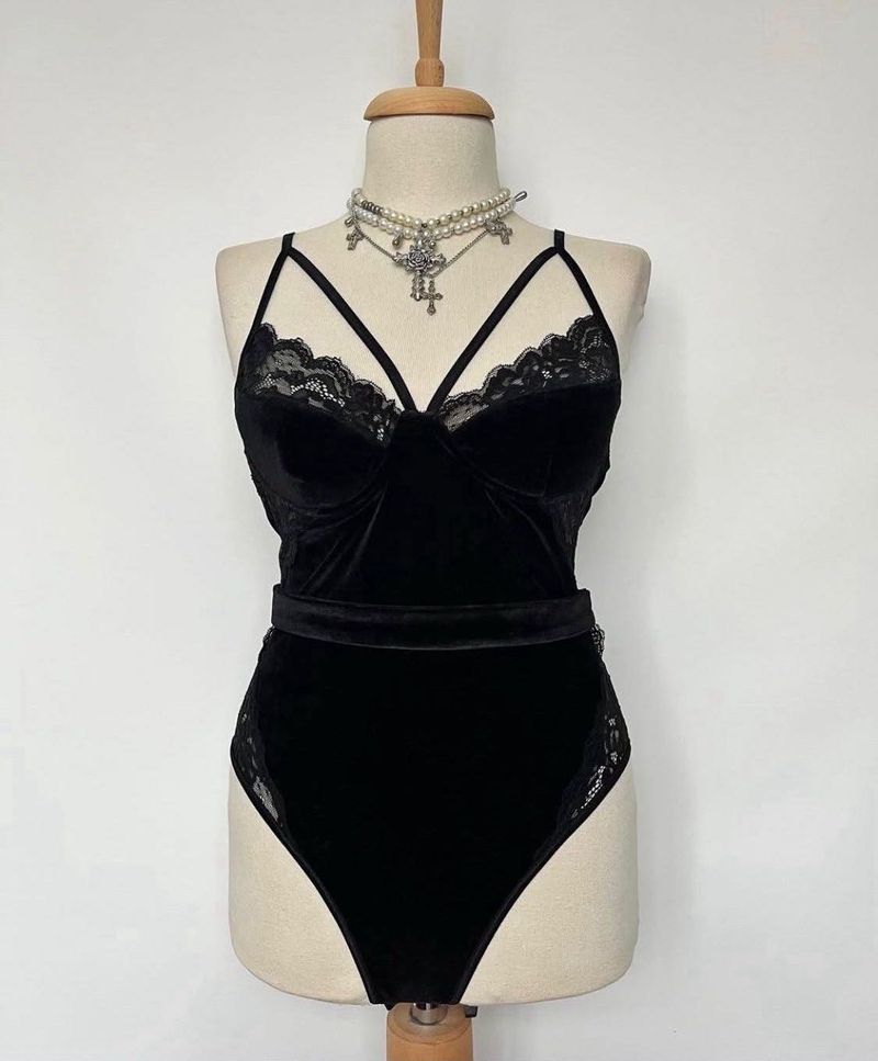 Lace Trim Bodysuit