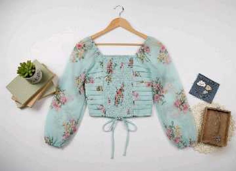 Floral Print Crop Top