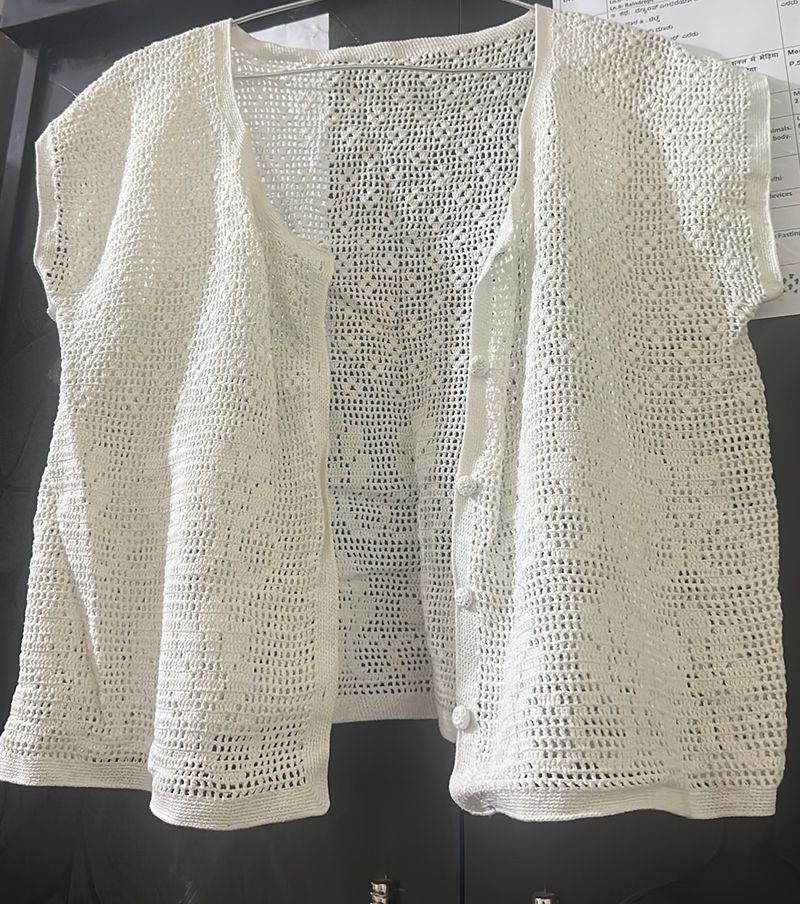 Thread White Shrug