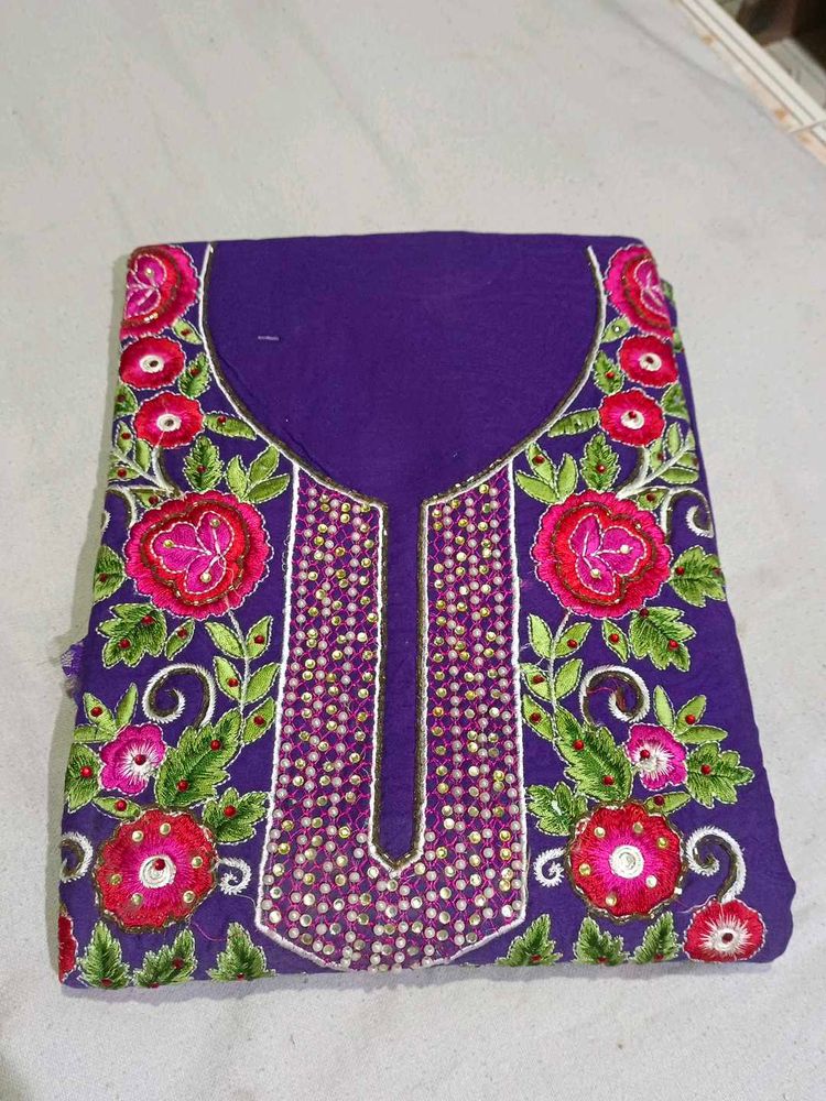 Fancy Suit With Net Sleeves