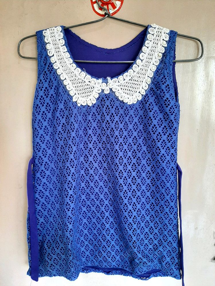 Women&#39;s Top| Blue| Bust-28| Length-23