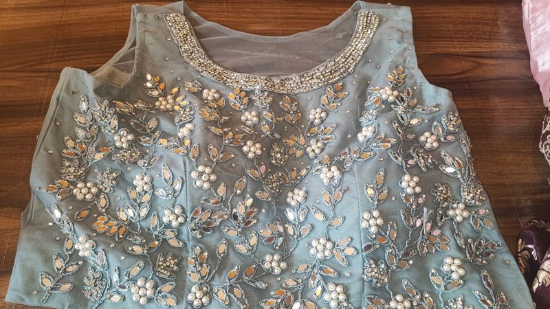 grey Lehenga Choli With Dupatta