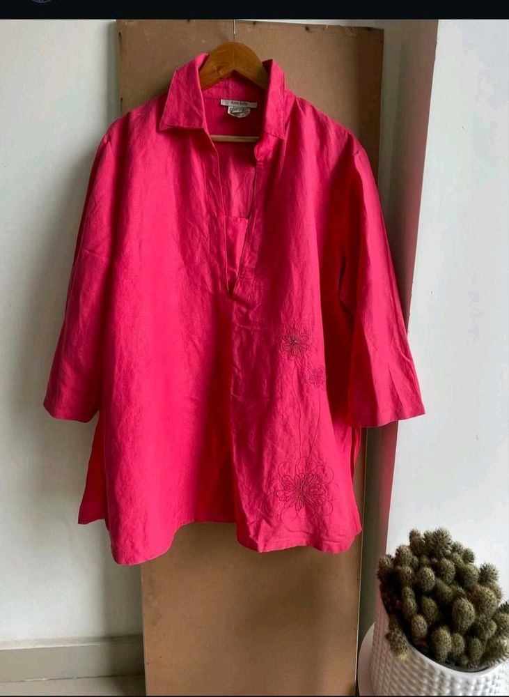 Anne Kelly Linen Embroidered Tunic