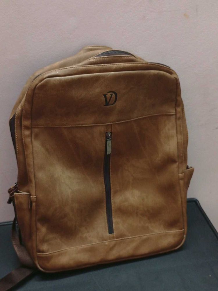 Brown Unisex Backpack