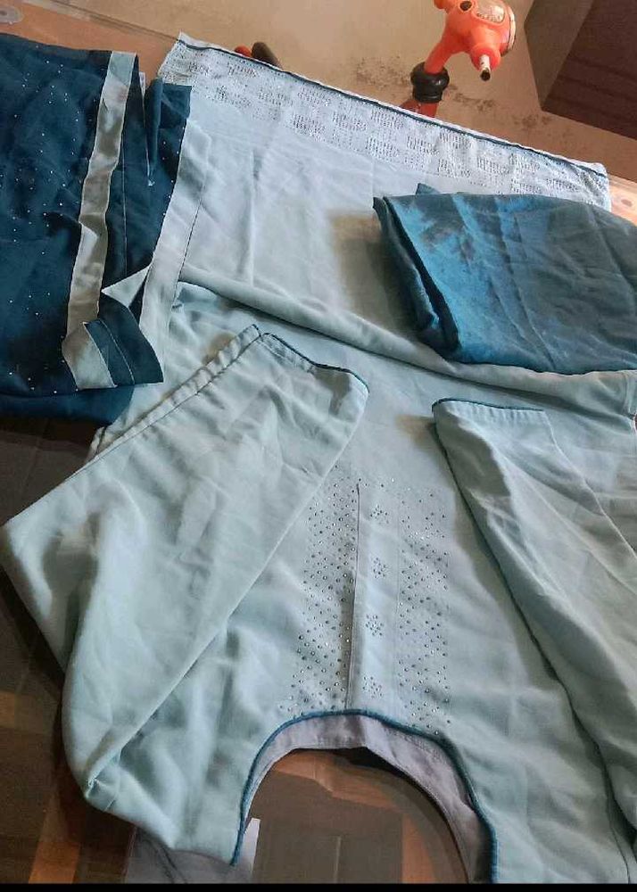 Light Blue Embellished Salwar Kameez