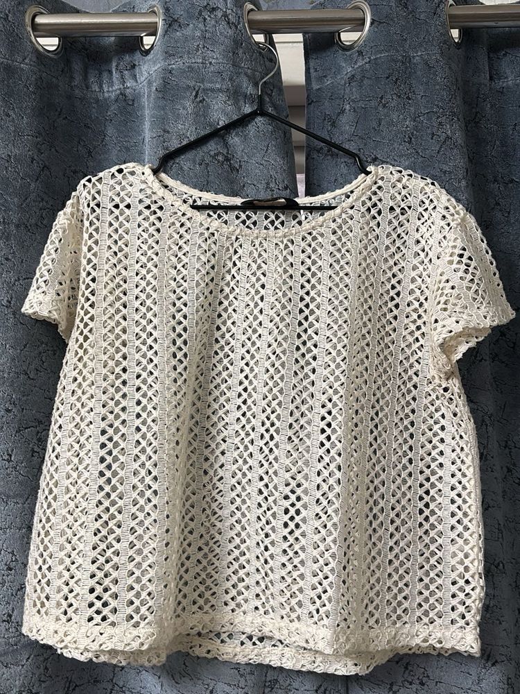 Crochet Knit Top