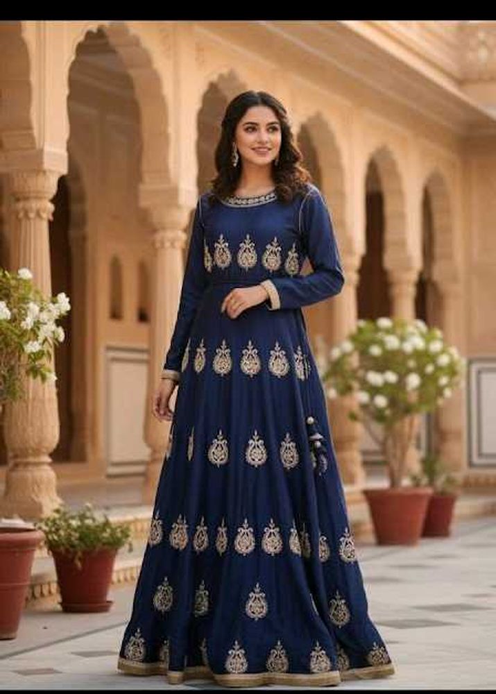 ETHNIC SILK GOWN
