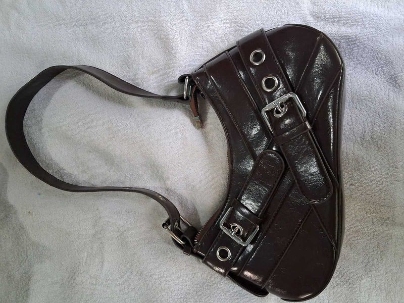 Brown Leather Shoulder Bag