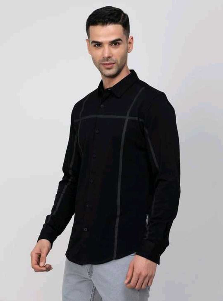 United Colors Of Benetton Stylish Black Shirt