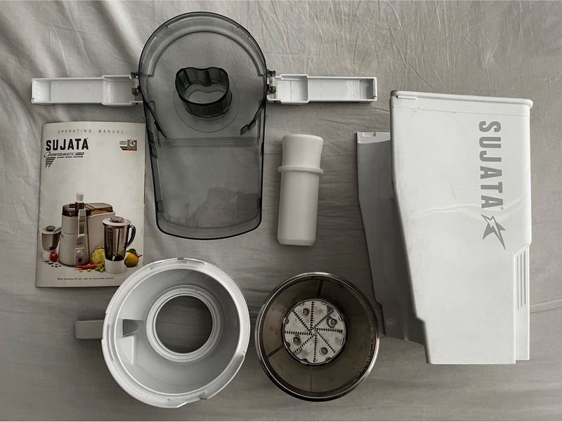 Sujata mixer’s juicer attachments