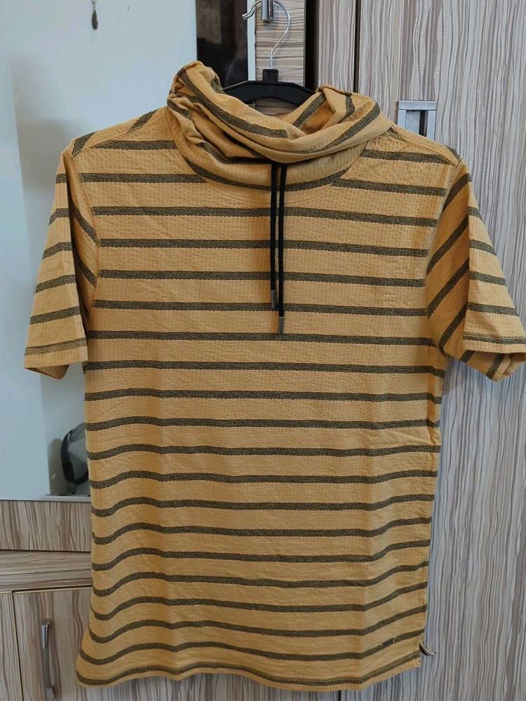 Striped Mustard T-Shirt