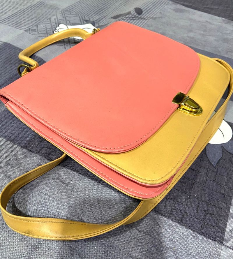 Two-Tone Handbag