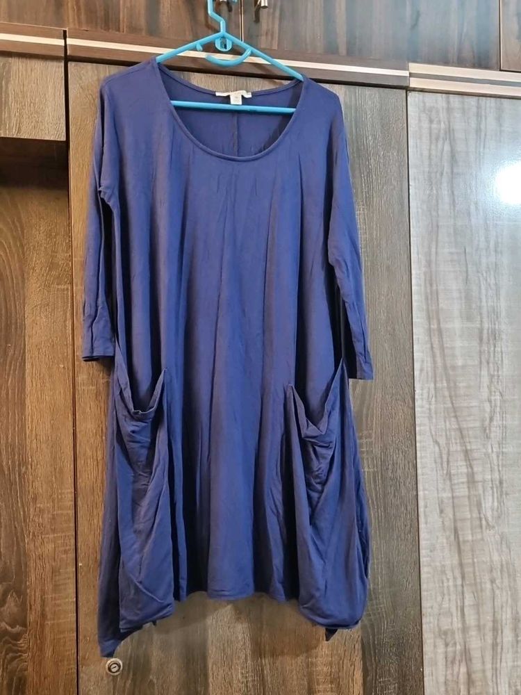Blue Pocket Dress