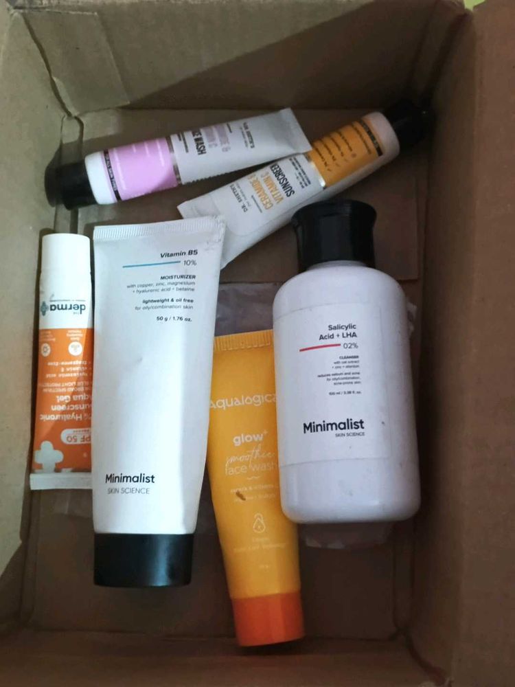 Used Skincare Products