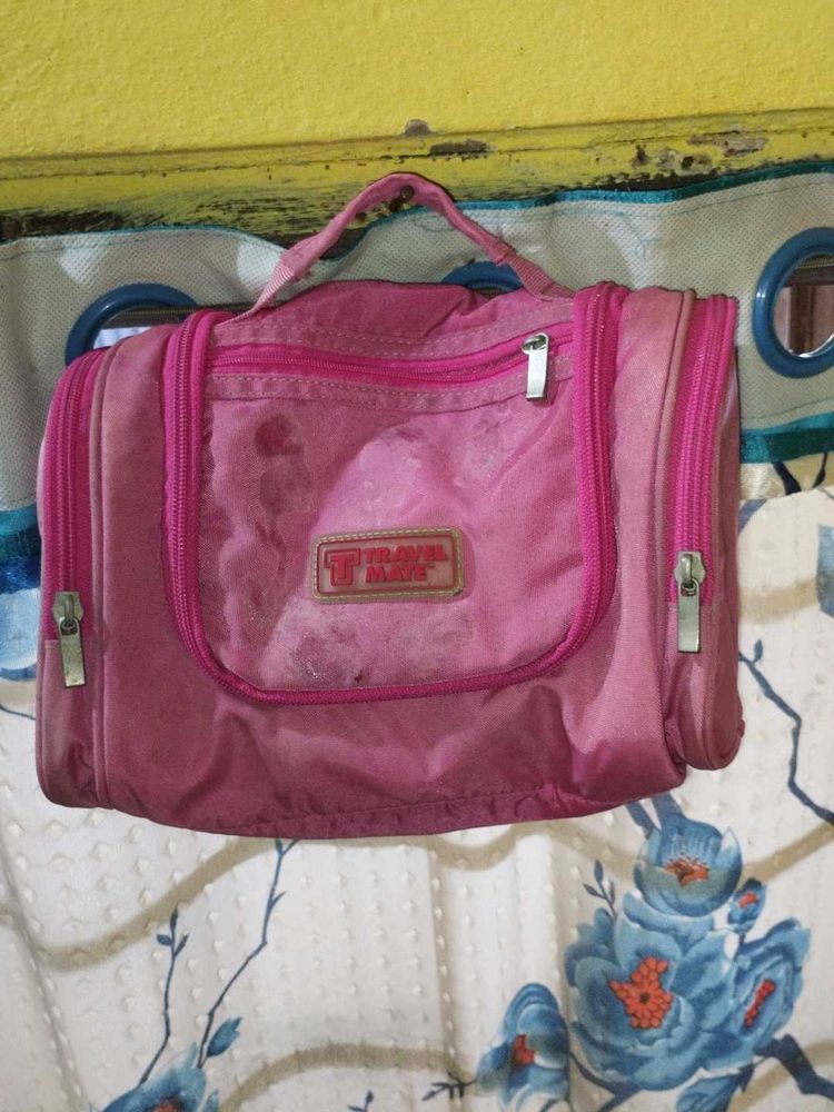 Travel Basic Toiletry Bag with lots of pockets and