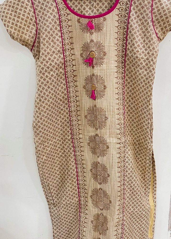 Pretty Dress With Pant And Dupatta